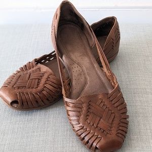Natural Soul huarache flats, size 8.5